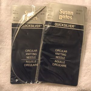 2 pack of Susan Bates Circular Knitting Needles